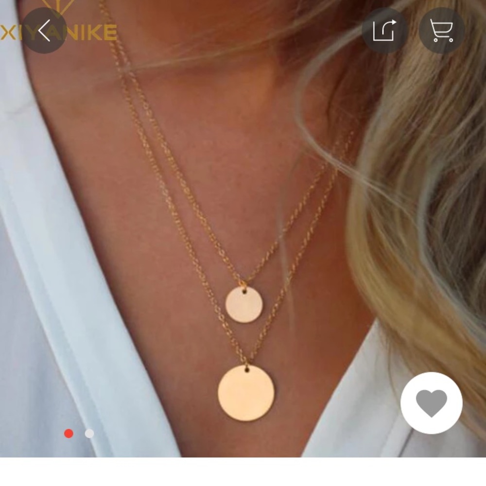Gold choker necklace